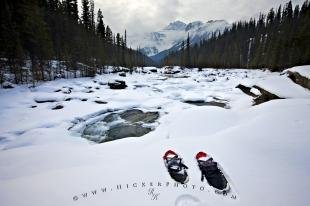 photo of Winter Activity Snowshoeing Rocky Mountains