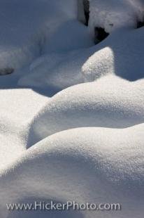 photo of Soft Snow Mounds Austria Winter Sunlight