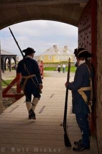 photo of Soldiers Uniform Louisbourg Fortress Nova Scotia