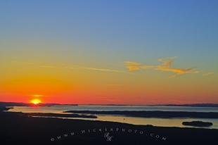 photo of Scenic Aerial Sunset Vancouver Island