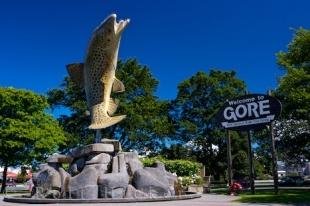 photo of Trout Fishing Statue Gore