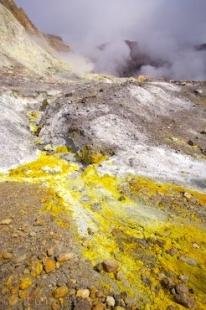 photo of Volcano Landscape White Island North Island New Zealand