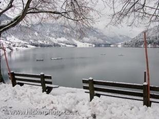 photo of Winter Lake Scene Siebenen Switzerland