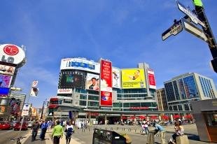 photo of Downtown Toronto City People Yonge-Dundas Square