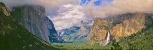 photo of Panorama Yosemite Valley Bridal Veil Falls Yosemite National Park