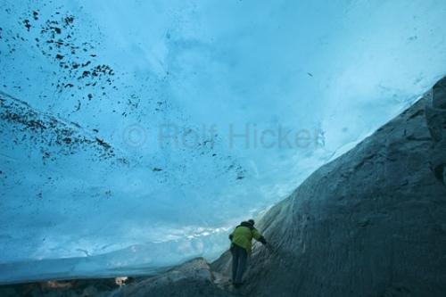 Photo: 
Inside Ice Cave Alaska Glacier