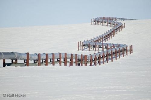 Photo: 
Alaska Oil Pipeline Winter North Slope
