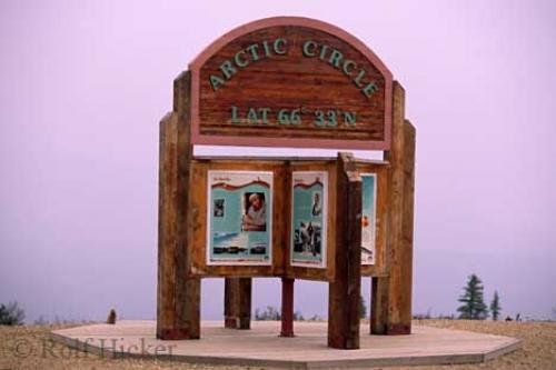 Photo: 
Arctic Circle Sign