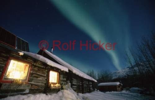 Photo: 
Alaska Cabin Northern Light Picture