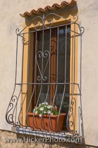 Photo: 
Barred Window Picture Volterra Tuscany Italy