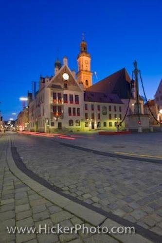 Photo: 
Bavarian Evening Freising Town Centre Germany