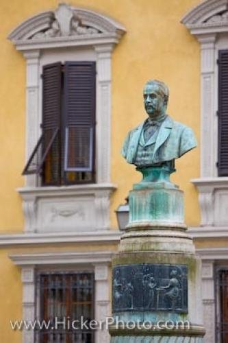 Photo: 
Carlo Angeloni Bust City Of Lucca Tuscany Italy