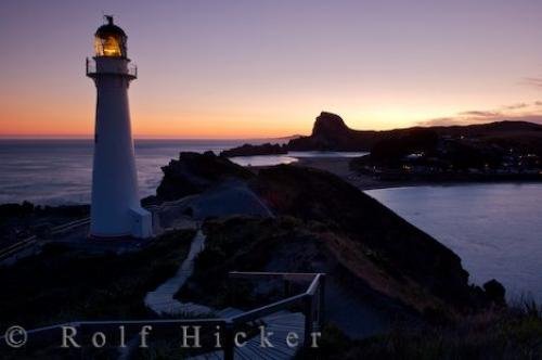 Photo: 
Castlepoint Lighthouse Sunset Photo