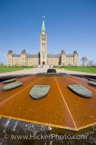 Photo: 
Centennial Flame Parliament Hill Centre Block Ottawa Ontario Canada