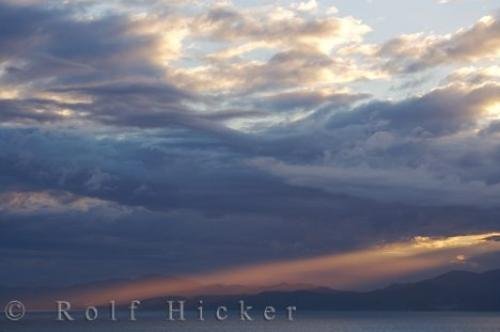 Photo: 
Cloudy Sunset Kaikoura Coast NZ