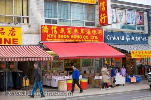 Photo: 
Early Morning Chinatown Shoppers Toronto Ontario