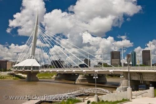 Photo: 
Esplanade Riel Bridge City Of Winnipeg Manitoba Canada