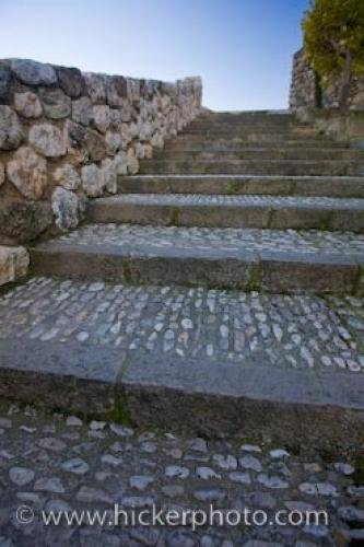 Photo: 
Stairs Design Stone Wall Guadalest Castle Spain