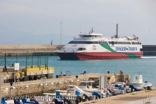 Photo: 
Fast Ferry Tarifa Harbour Andalusia Spain