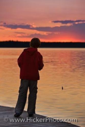 Photo: 
Fishing Picture Sunset Lake Audy Riding Mountain National Park