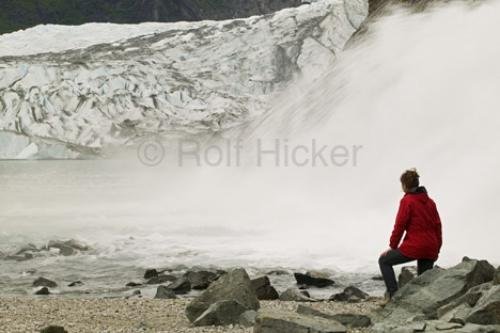 Photo: 
Juneau Glacier Waterfall