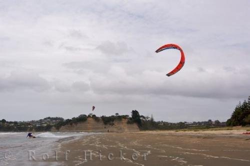 Photo: 
Kiteboarding Location Orewa New Zealand