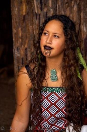 Photo: 
Maori Woman Wairakei Terraces