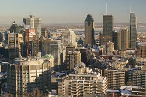 Photo: 
Montreal Skyline Winter Canada
