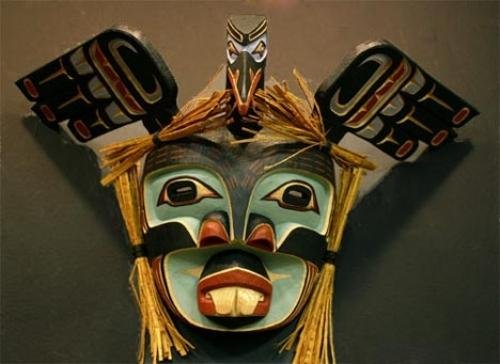 Photo: 
Carved Mask Native American Art