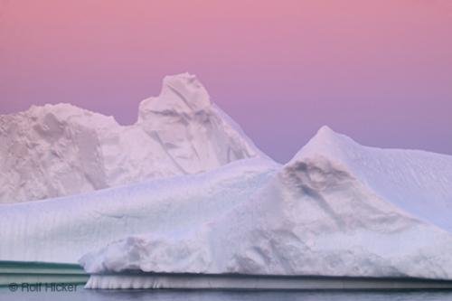 Photo: 
Newfoundland Icebergs At Sunset