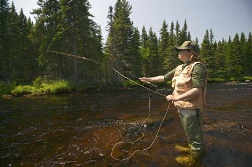 Photo: 
female fishing