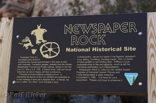 Photo: 
Newspaper Rock Information