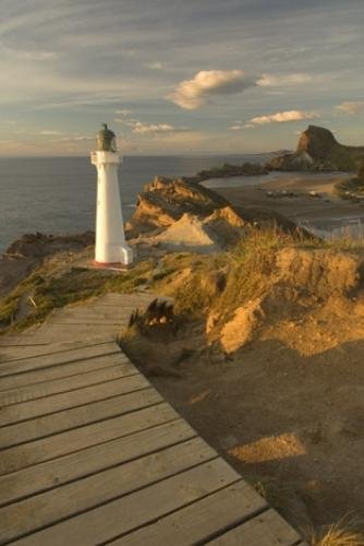 Photo: 
Wooden Path Castle Point Lighthouse New Zealand