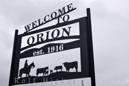 Photo: 
Orion Welcome Sign Alberta