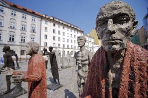Photo: 
People Sculptures Olbram Zoubek Sochy Old Town Prague Czech Republic