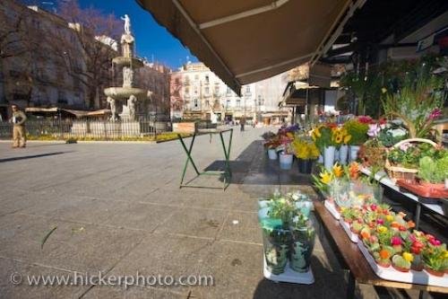 Photo: 
Plaza Bib Rambla Market Stalls Granada City