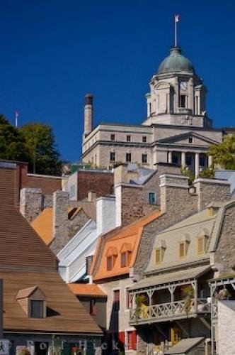Photo: 
Rooftops Buildings Post Office Old Quebec City Canada