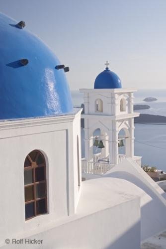 Photo: 
Typical Greek Church Blue Roof