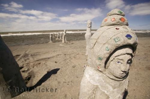 Photo: 
sculptures in The sea