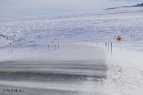 Photo: 
snow drift winter storm highway