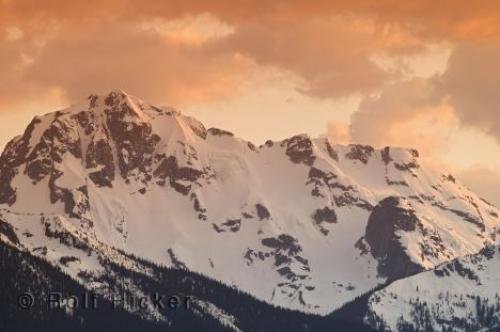 Photo: 
snowcapped mountains