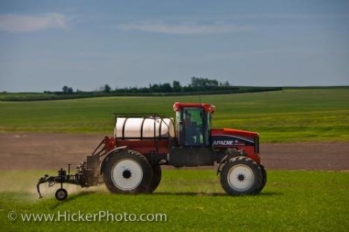 Photo: 
Spraying Crops Tractor Farming Rockglen Saskatchewan