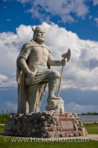 Photo: 
Noble Viking Statue Town Of Gimli Manitoba Canada