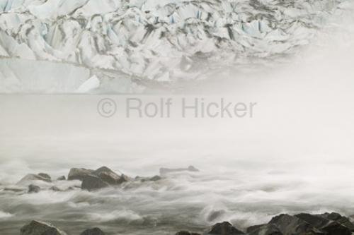 Photo: 
Waterfall And Glacier