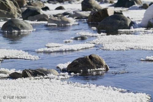 Photo: 
winter scene arctic river