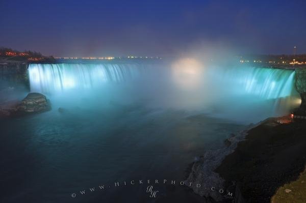 Photo: 
Blue Light Display Niagara Falls Ontario