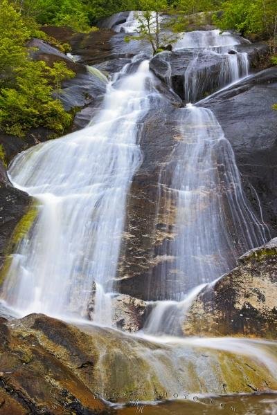 Photo: 
Coastal Mountain Waterfall Great Bear Rainforest British Columbia