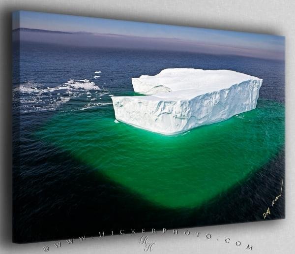 Photo: 
Floating Iceberg Dimensions Aerial Canvas Fine Art Photo