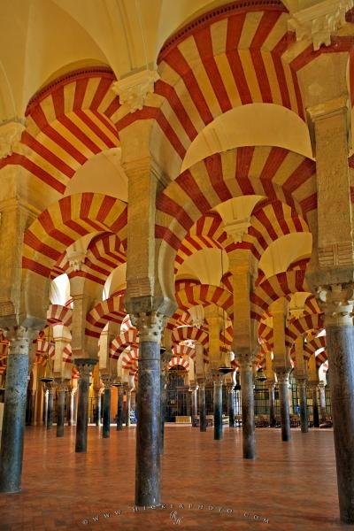 Photo: 
Moorish Architecture Arches Mezquita Mosque Cathedral Cordoba Andalusia