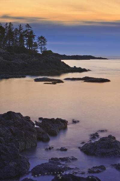 Photo: 
Pacific Rocky Coastline Sunset Scenery Picture